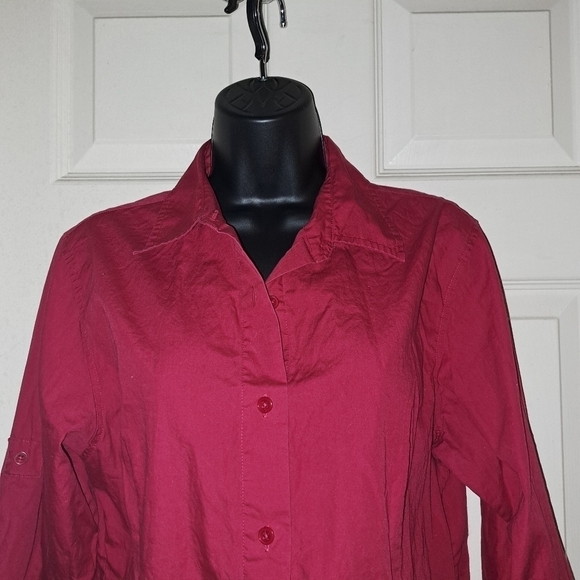 Talbots Button Down Blouse size medium - Picture 5 of 8